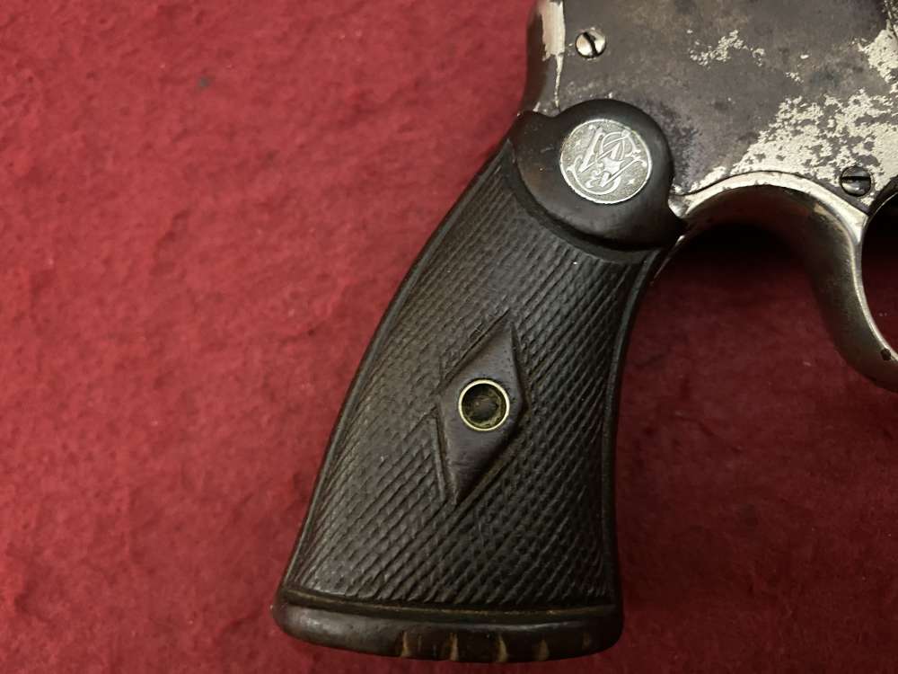 Rare Smith & Wesson Prewar Outdoorsman .38/44 .38 spl 6.5" Nickel 1932-img-7