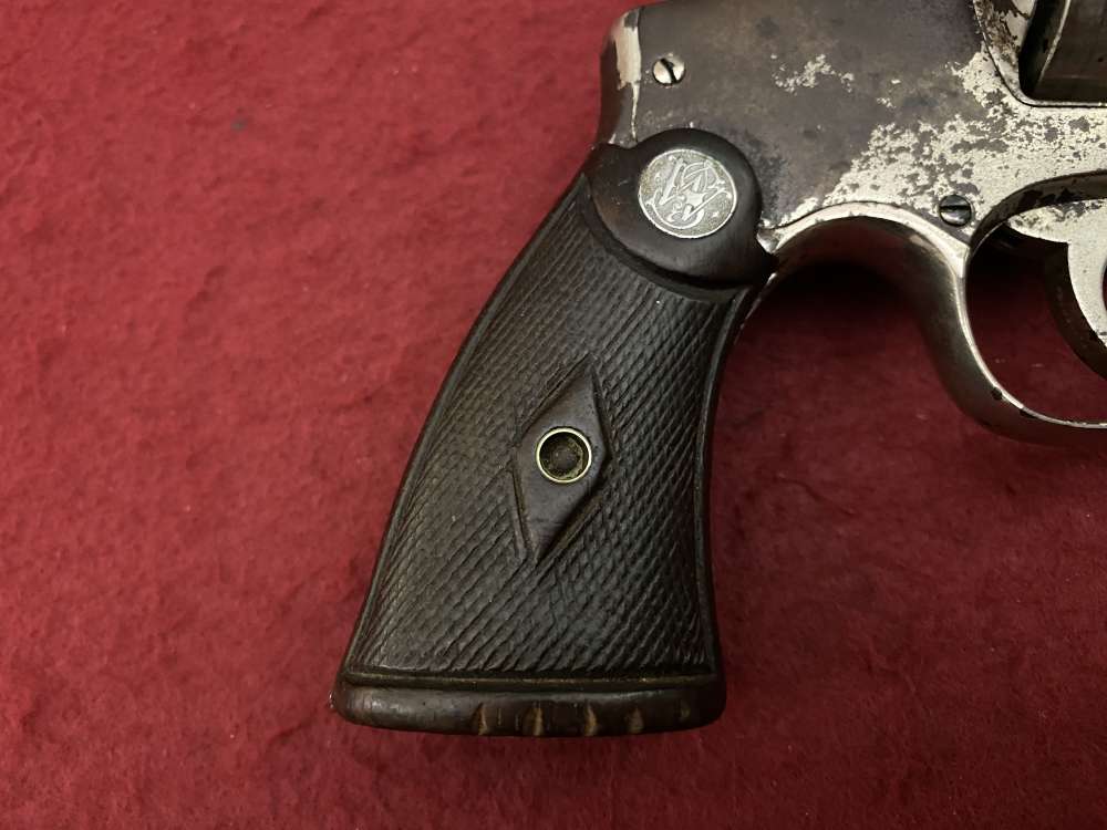Rare Smith & Wesson Prewar Outdoorsman .38/44 .38 spl 6.5" Nickel 1932-img-4