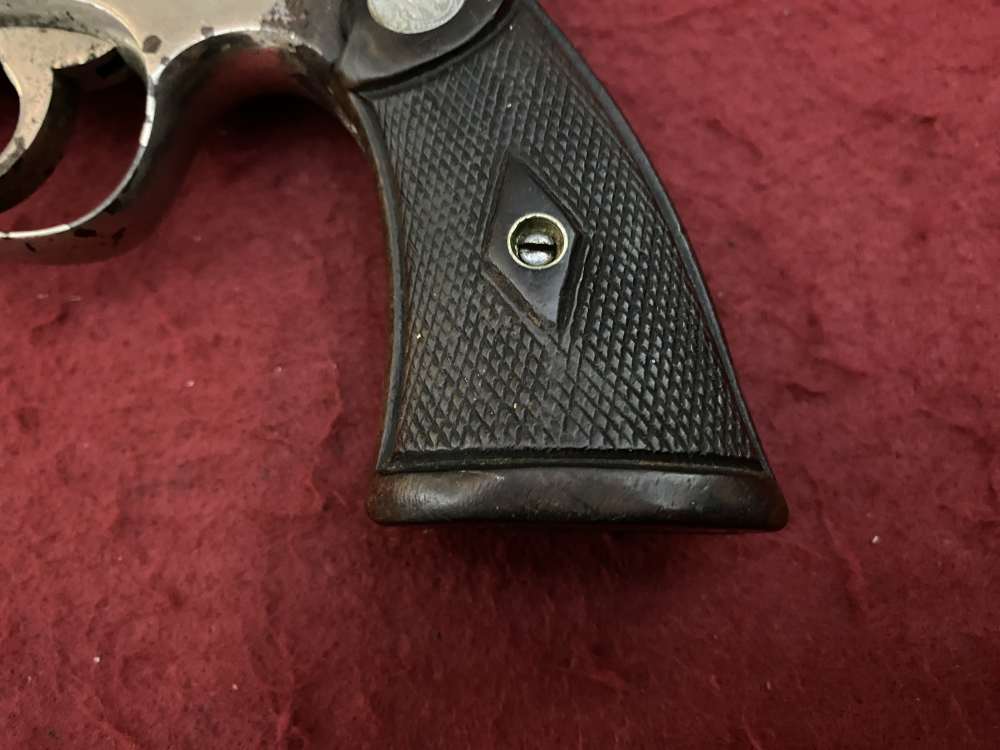 Rare Smith & Wesson Prewar Outdoorsman .38/44 .38 spl 6.5" Nickel 1932-img-24