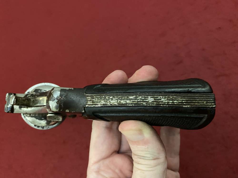 Rare Smith & Wesson Prewar Outdoorsman .38/44 .38 spl 6.5" Nickel 1932-img-46