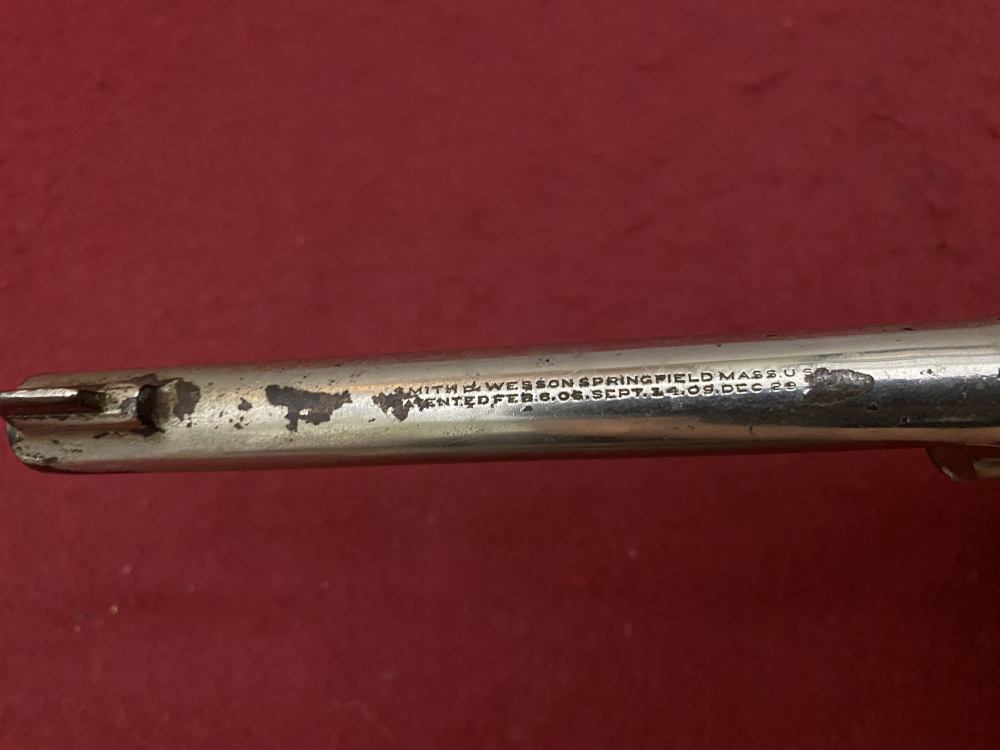 Rare Smith & Wesson Prewar Outdoorsman .38/44 .38 spl 6.5" Nickel 1932-img-76