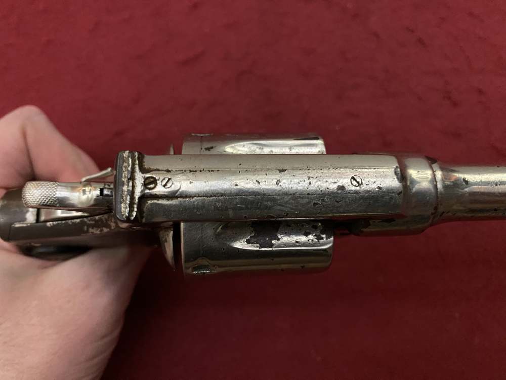 Rare Smith & Wesson Prewar Outdoorsman .38/44 .38 spl 6.5" Nickel 1932-img-68
