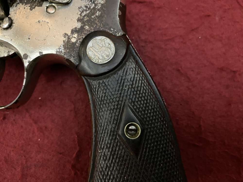 Rare Smith & Wesson Prewar Outdoorsman .38/44 .38 spl 6.5" Nickel 1932-img-26