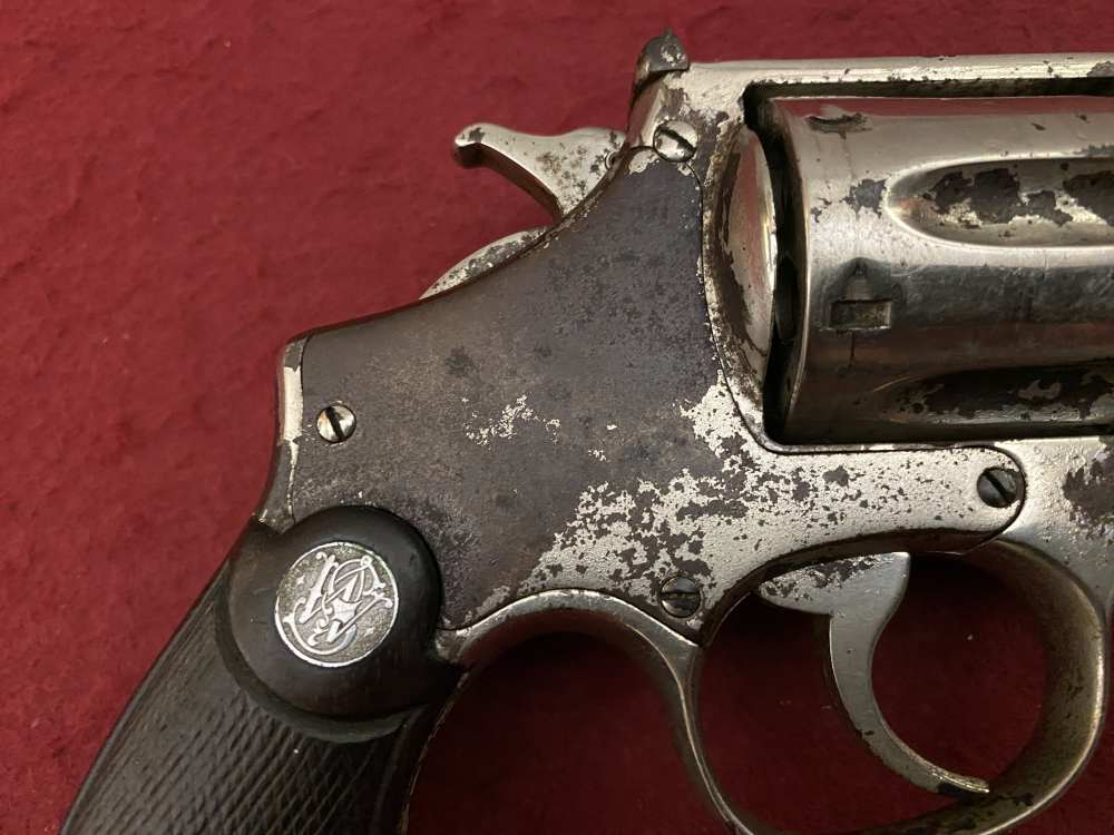 Rare Smith & Wesson Prewar Outdoorsman .38/44 .38 spl 6.5" Nickel 1932-img-10
