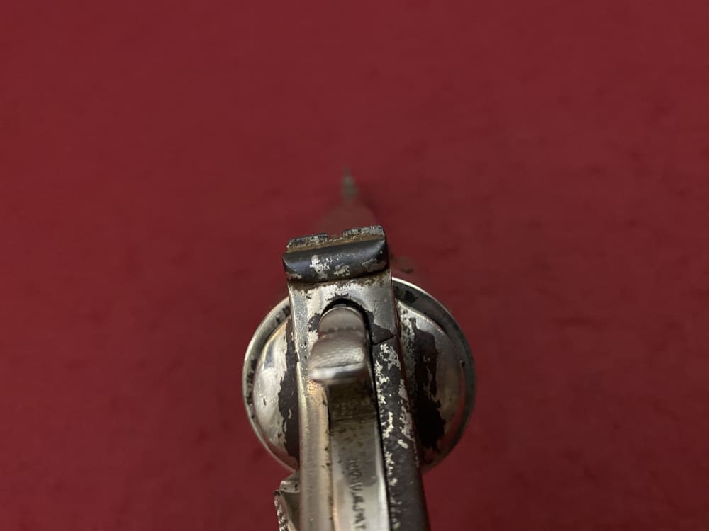 Rare Smith & Wesson Prewar Outdoorsman .38/44 .38 spl 6.5" Nickel 1932-img-52
