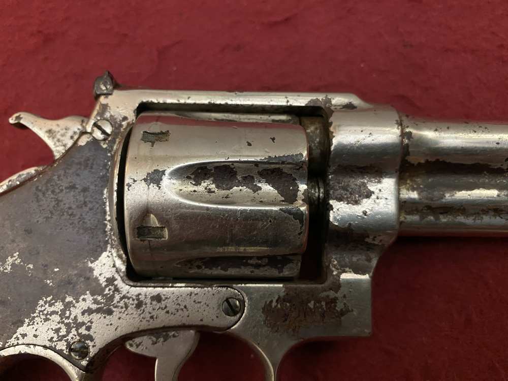 Rare Smith & Wesson Prewar Outdoorsman .38/44 .38 spl 6.5" Nickel 1932-img-13