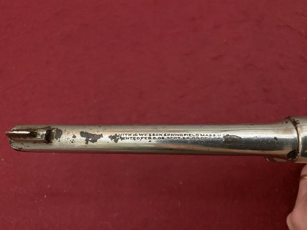 Rare Smith & Wesson Prewar Outdoorsman .38/44 .38 spl 6.5" Nickel 1932-img-72