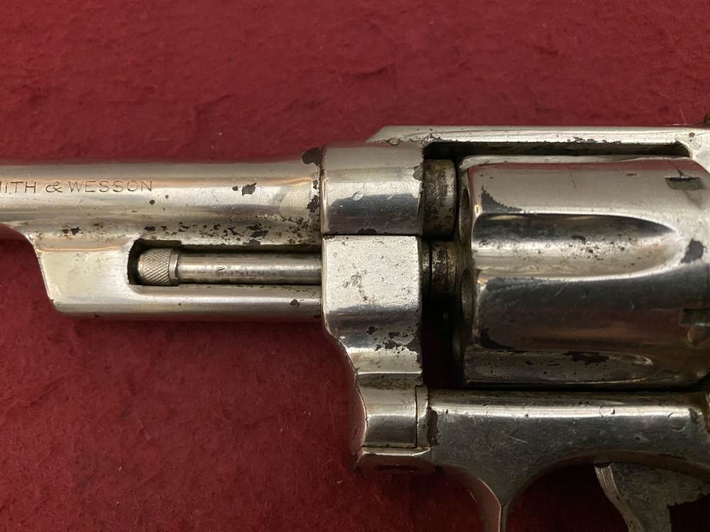 Rare Smith & Wesson Prewar Outdoorsman .38/44 .38 spl 6.5" Nickel 1932-img-38