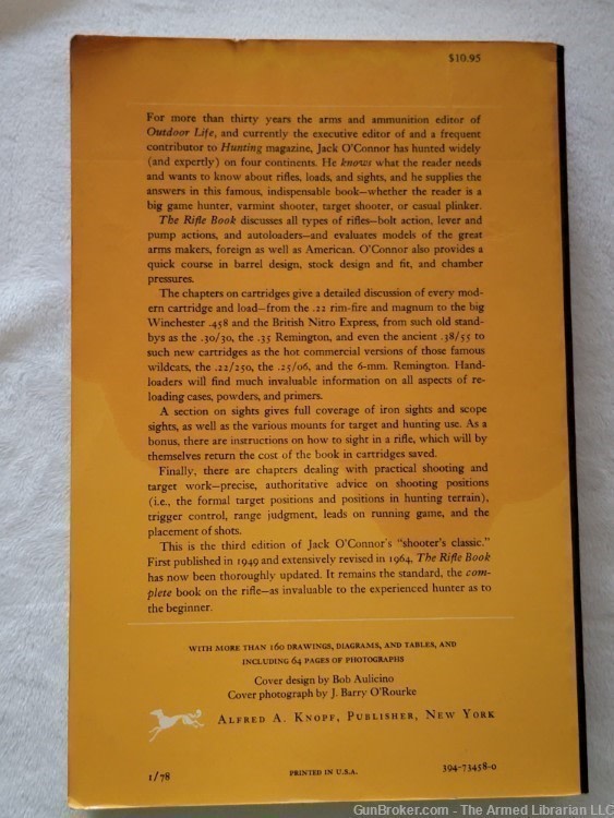 The Rifle Book 3rd Edition by Jack O' Connor-img-3