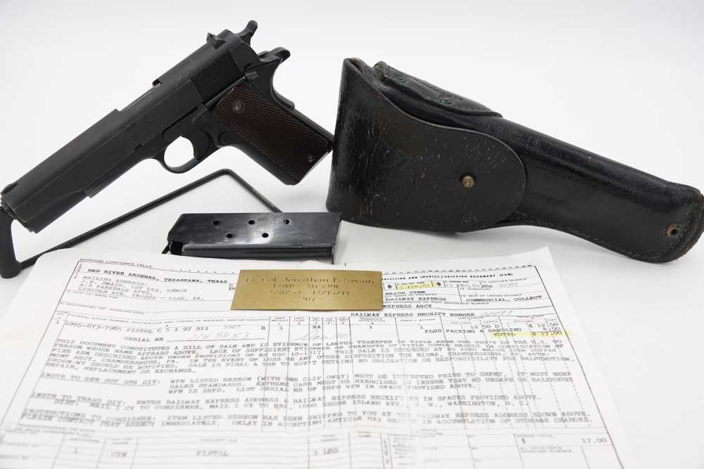 1943 Colt M1911A1 1911 A1 is a highly sought-after WWII firearm 1961 CMP-img-0