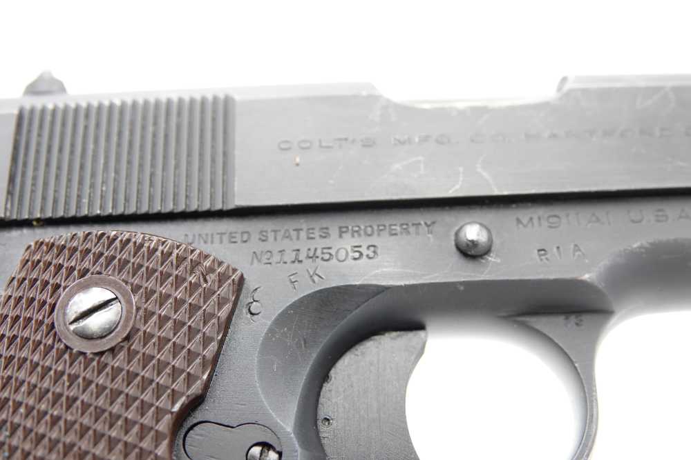 1943 Colt M1911A1 1911 A1 is a highly sought-after WWII firearm 1961 CMP-img-19