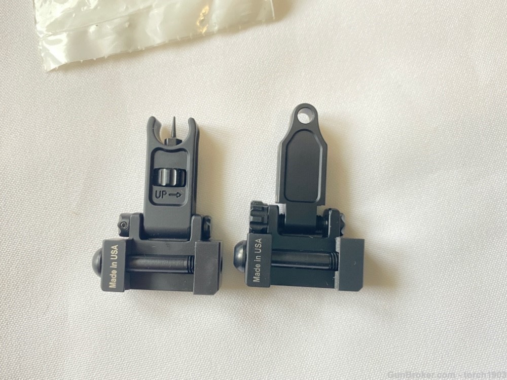 Spike’s Tactical Front & Rear Micro Folding Sights, Gen II Black AR15-img-3