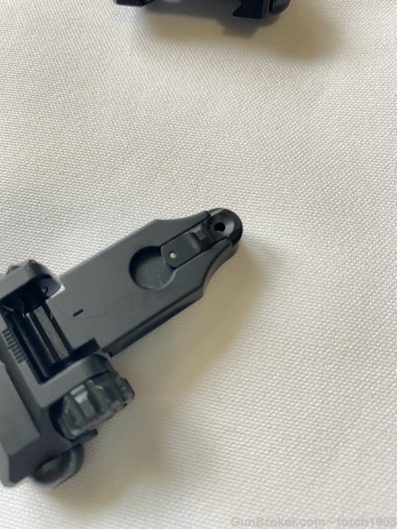 Spike’s Tactical Front & Rear Micro Folding Sights, Gen II Black AR15-img-5