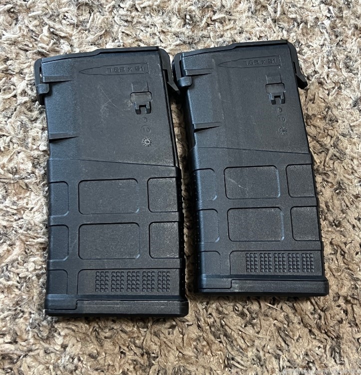 Lot of 2 MAGPUL 20 LR/SR Gen M3 Magazines 7.62x51mm-img-0