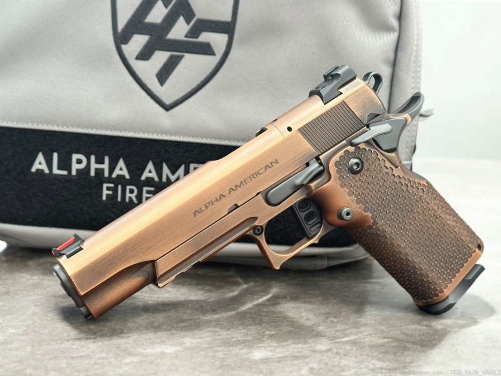 ALPHA AMERICAN AAF3 5” BARREL GOVERNMENT 9MM DOUBLE STACK COPPER.-img-2