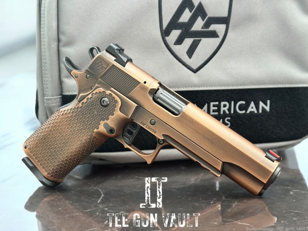 ALPHA AMERICAN AAF3 5” BARREL GOVERNMENT 9MM DOUBLE STACK COPPER.-img-0