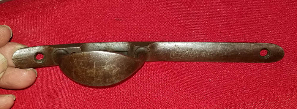 Trapdoor Springfield carbine triggerguard assembly later model grooved-img-2