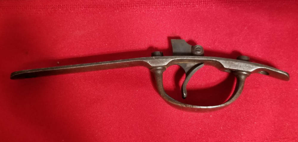 Trapdoor Springfield carbine triggerguard assembly later model grooved-img-1