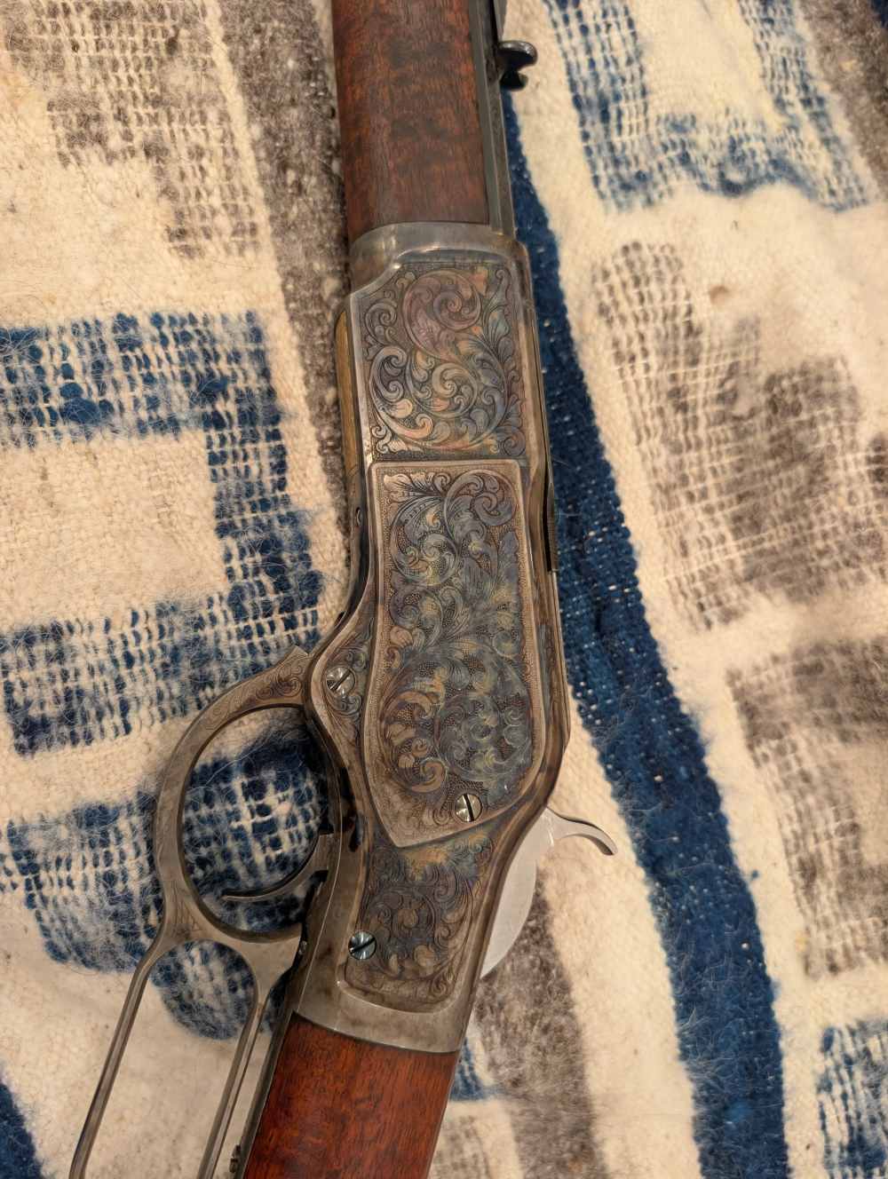 Cimarron, Uberti Model 1873 - color cased and engraved-img-0