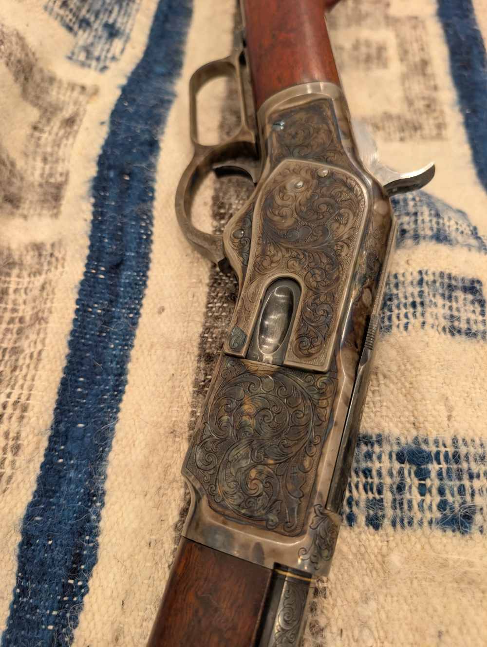 Cimarron, Uberti Model 1873 - color cased and engraved-img-1