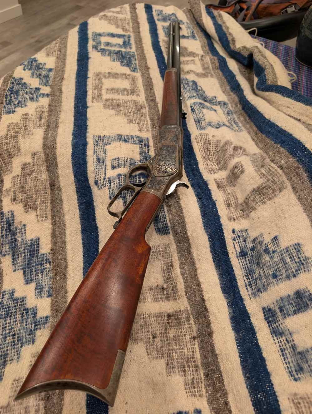 Cimarron, Uberti Model 1873 - color cased and engraved-img-2