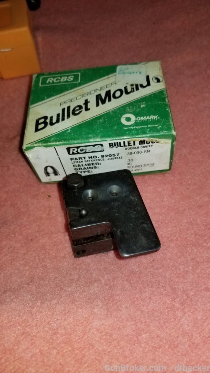 RCBS Bullet mould 38 caliber 90gr round nose double cavity-img-4