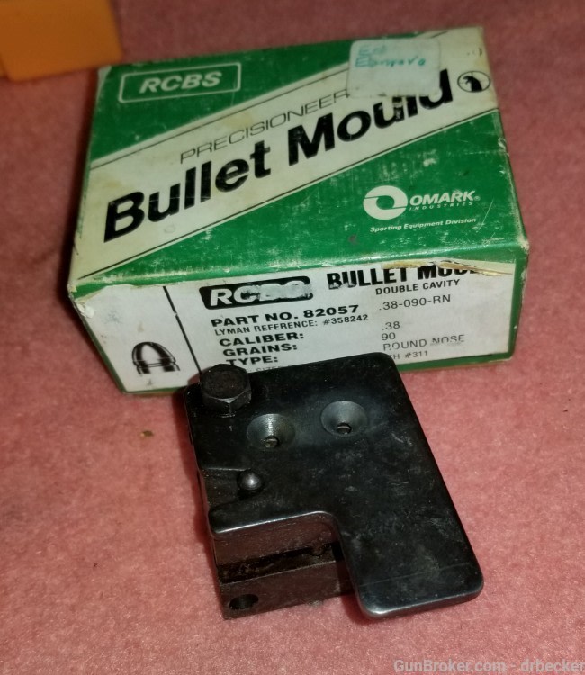 RCBS Bullet mould 38 caliber 90gr round nose double cavity-img-0