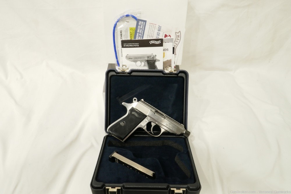 NIB Walther PPK/S 32 ACP Threaded 3" DA/SA Decocker 2 Magazines 4796044-img-0