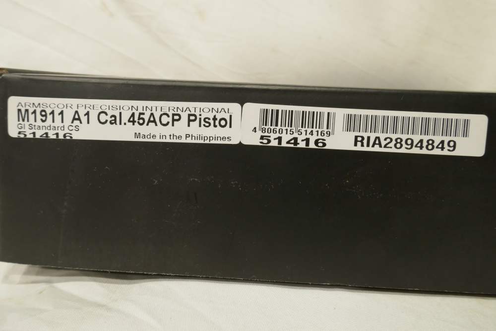 NIB RIA M1911 A1 GI Standard CS 45 ACP Thumb Safety 51416-img-8