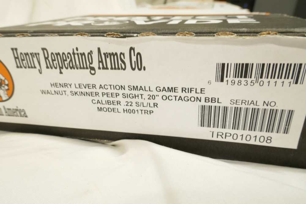 NIB Henry Small Game Rifle 22 LR Big Loop Peep Sight H001TRP-img-12