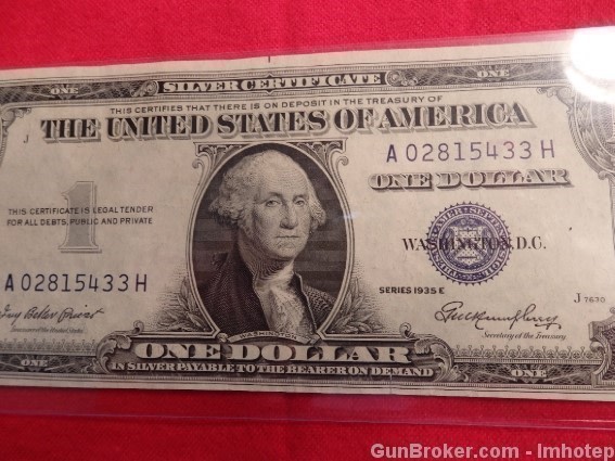 Silver Certificate 1935 Uncirculated Bill -img-8