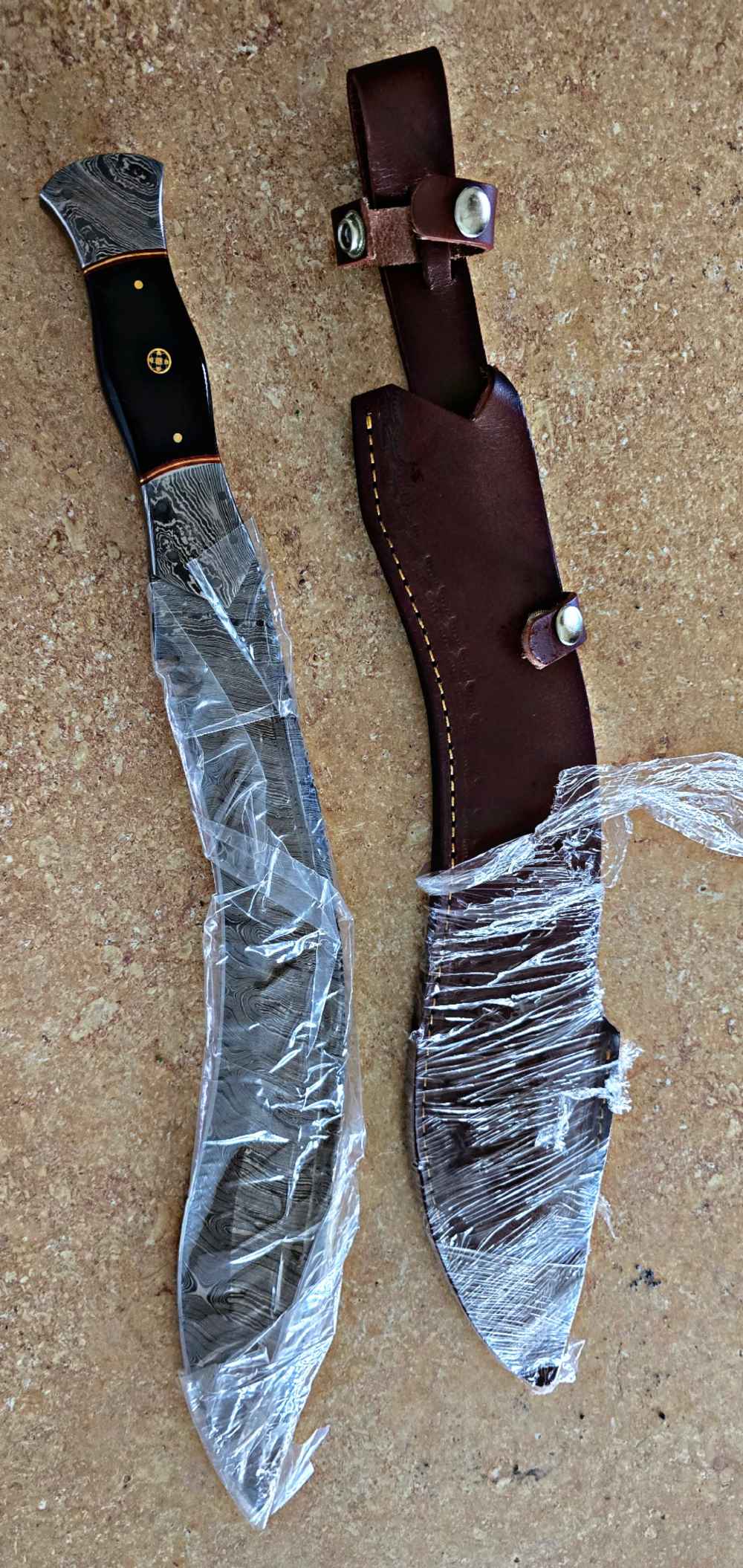Damascus hand-made hand-forged Battle KUKRI knife -img-8