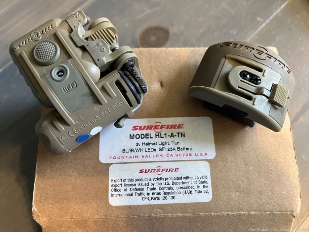 New Old Stock SureFire HL1-A-TN Helmet Light-img-0