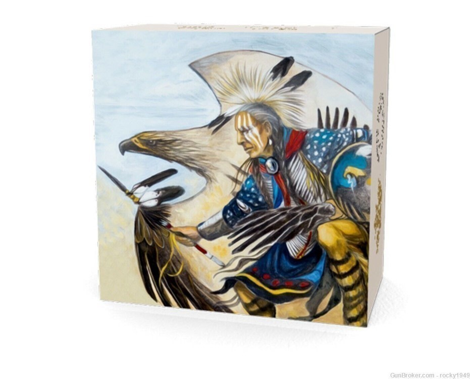 2014 $20 Nanaboozhoo & Thunderbird' Nest 1 oz. Pure Silver Color Proof coin-img-3