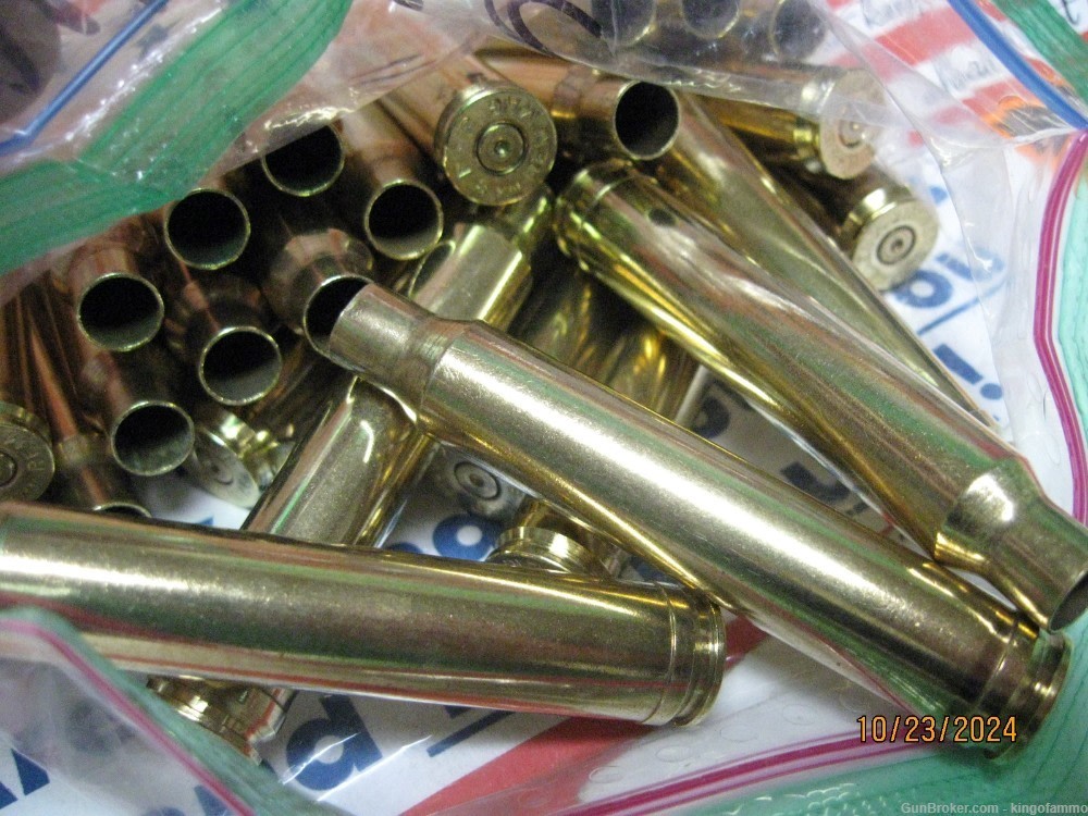 Scarce Now 20 pc hard find 8mm Rem MAG 1-X  Brass: More & new avail..SALE-img-1