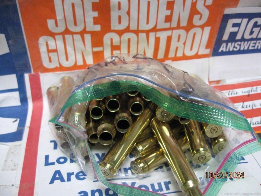 Scarce Now 20 pc hard find 8mm Rem MAG 1-X  Brass: More & new avail..SALE-img-0