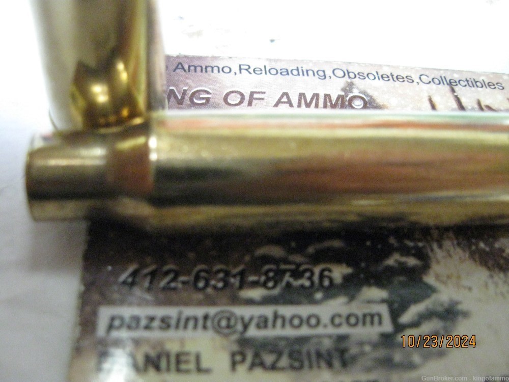 Scarce Now 20 pc hard find 8mm Rem MAG 1-X  Brass: More & new avail..SALE-img-3