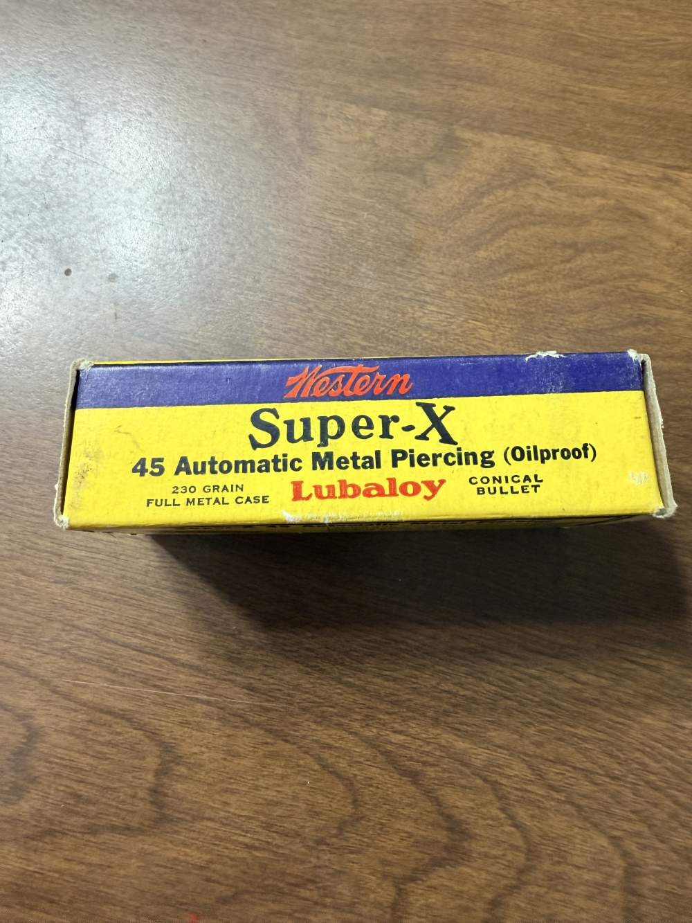 Vintage Western Super-X 45 Automatic Metal Piercing 230 Grain Ammo RARE! -img-2