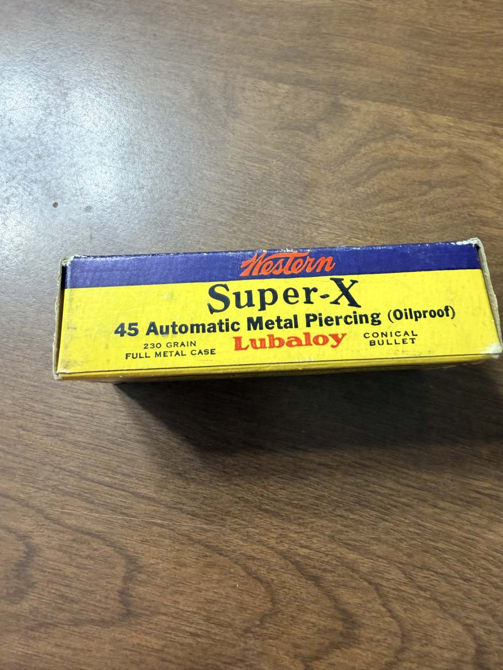 Vintage Western Super-X 45 Automatic Metal Piercing 230 Grain Ammo RARE! -img-4