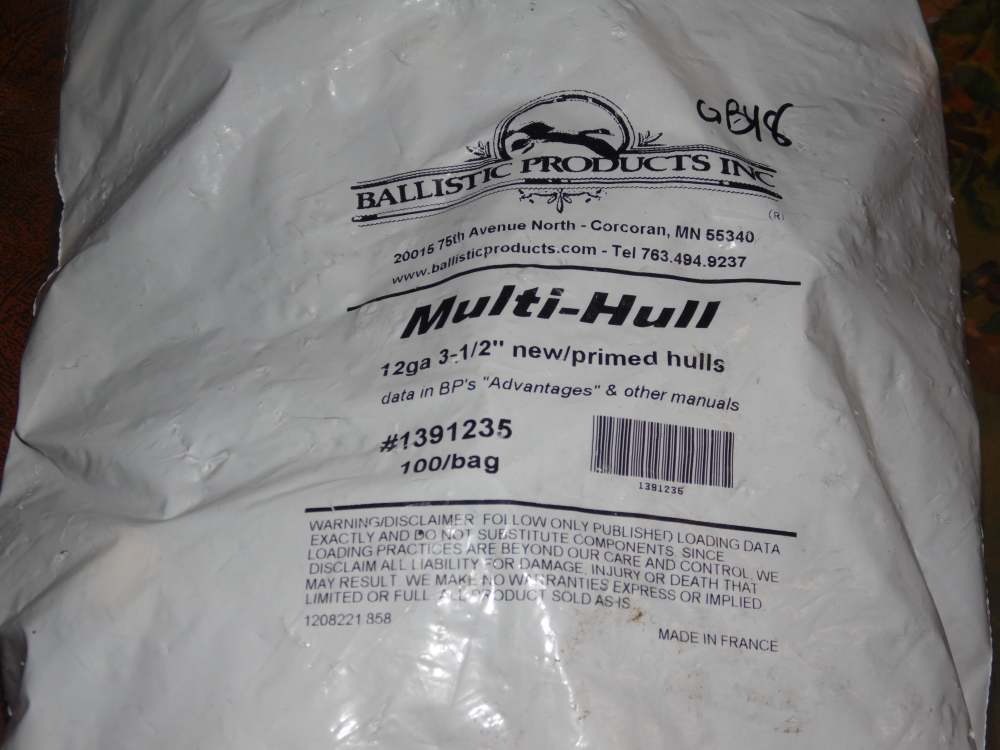 Ballistic Products 12 Ga Gauge 3 1/2" Primed Hulls Multi-Hull 1391235-img-0