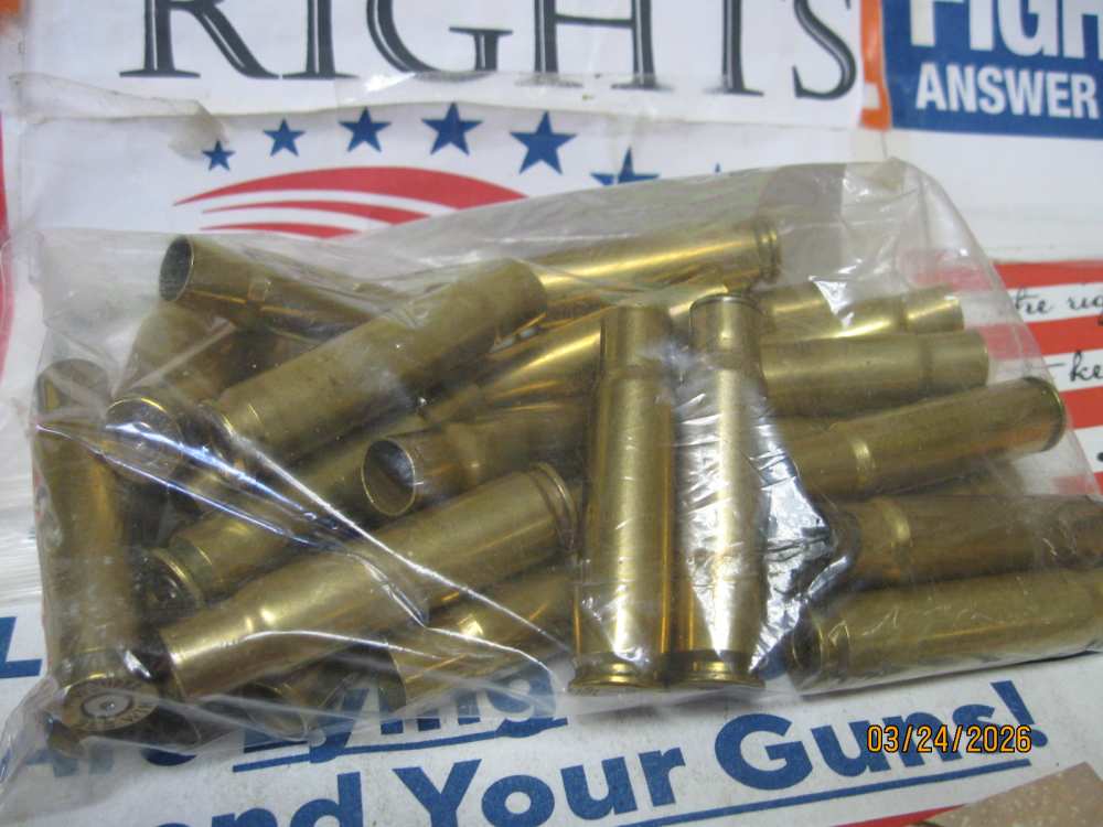 Scarce 358 WIN all Winchester W-W 26 pcs Once Fired Brass; have more too -img-1