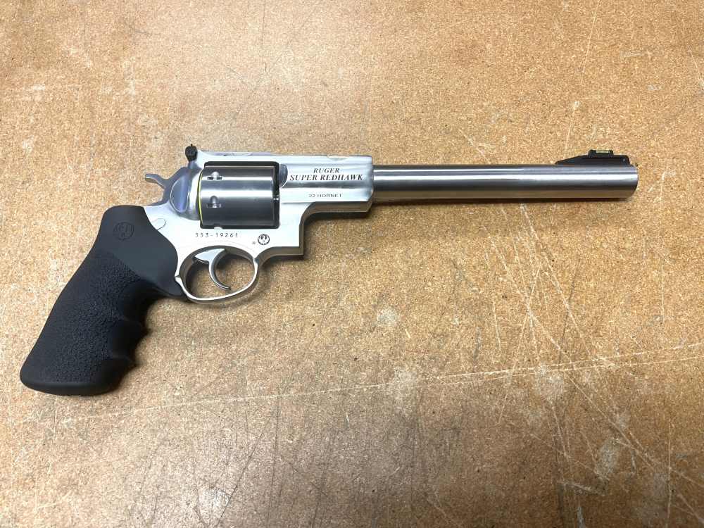 Ruger Super Redhawk Revolver 22 Hornet 8rd 9.50" Stainless 5526 No CC FEES-img-0
