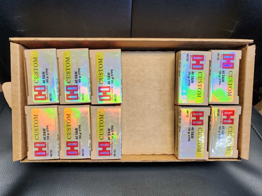 IN STOCK 200 ROUNDS HORNADY 40 S&W 155 GR XTP HOME DEFENSE JHP SMITH WESSON-img-0