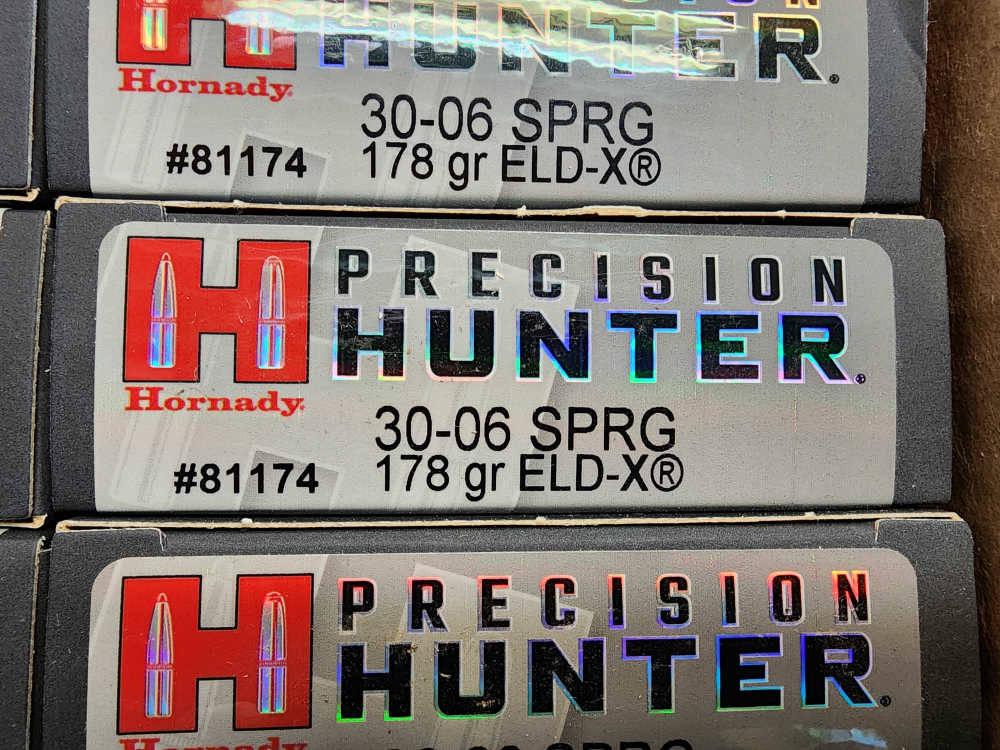 IN STOCK! NEW 200 RDS HORNADY 30-06 SPRINGFIELD 178 ELD-X PRECISION HUNTER-img-3