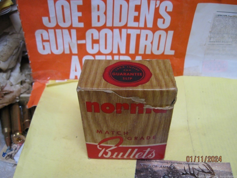 100 ct Norma .30 Cal Match Bullets & 50 pc 308 Match Brass; more available-img-0