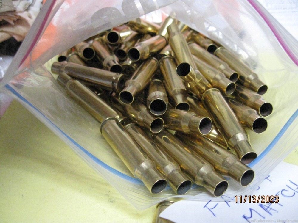 100 ct Norma .30 Cal Match Bullets & 50 pc 308 Match Brass; more available-img-6