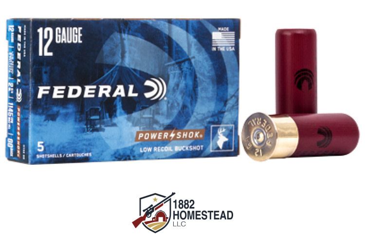 Federal PowerShok 12GA 2.75" 00 Buckshot - 5 Rounds-img-0