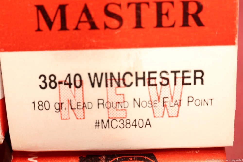 38-40 Winchester caliber 100 rounds of 180 Round Nose Flat Point ammo-img-3