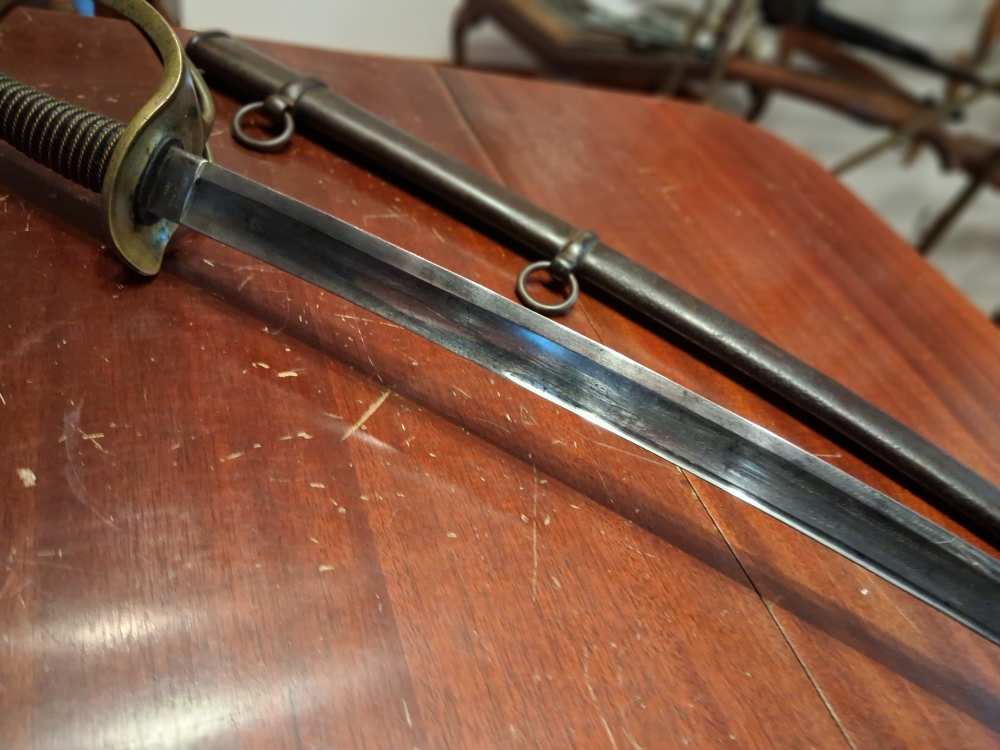 CIVIL WAR U.S. m1840 AMES CAVALRY SABER & SCABBARD DATED 1849 WRISTBREAKER-img-15