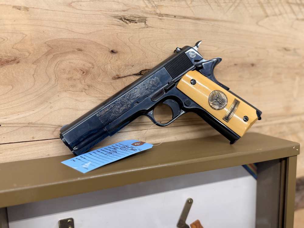 COLT 1911 .45ACP 5" WWI COMMEMORATIVE W/DISPLAY CASE-img-1